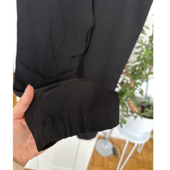 VINCE Women's Black Crepe Tapered Pull-On Dress Pant, Size L,EUC - Picture 7 of 7